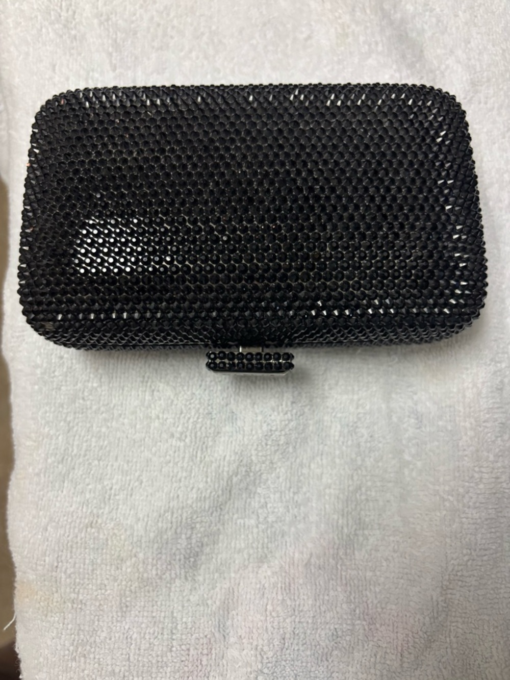 Tous Black Crystal Mini Clutch